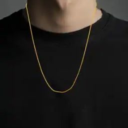 Men Gold-Plated Chain with S-Hook Closure-image-64