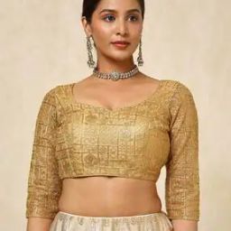 Women Embellished Back Open Blouse-image-34