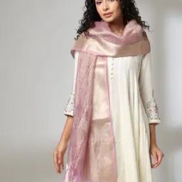 Women Crinkled Dupatta with Tassels-image-45