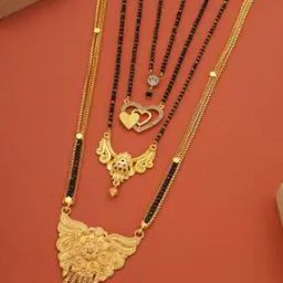 Women Set of 4 Gold-Plated Mangalsutras-image-49