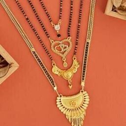 Women Set of 4 Gold-Plated Mangalsutras-image-54