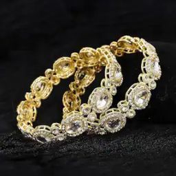 Set of 2 Women Stone-Studded Bangles-image-15