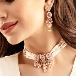 Women Necklace and Earings Set-image-80