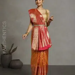 Women Floral Woven South Silk Kancheevaram Saree-image-17