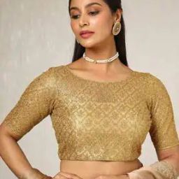 Women Embroidery Back Open Blouse-image-45