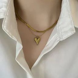Women Gold-Plated Necklace with Lobster Claw-image-39