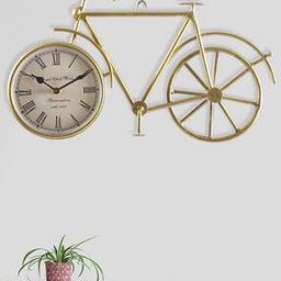 Golden Bicycle Wall Clock-image-46