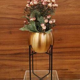 Metal Stand Pot with Flower-50