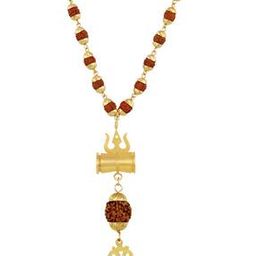 Gold-Plated & Rudraksh Beaded Maala-51