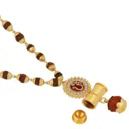 Gold-Plated & Rudraksh Beaded Maala-image-15