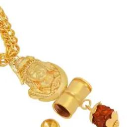 Gold-Plated Lord Shiva Linked Chain-46