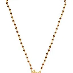 charms Gold-Plated & Beaded Rudraksh Maala with Statement Pendant-picture-21
