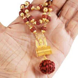 charms Gold-Plated & Rudraksh Beaded Maala-picture-23