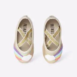 Glossy Ballerinas with Rainbow Applique-image-43
