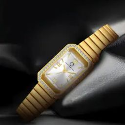 Iconic 2032 Golden Analogue Wrist Watch with Chain Strap-image-35
