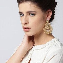 Studded Chandbali Earrings-image-10