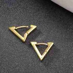 Gold-Plated Stud Earrings-image-34