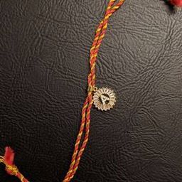 Gold-Plated Alphabet Rakhi-10