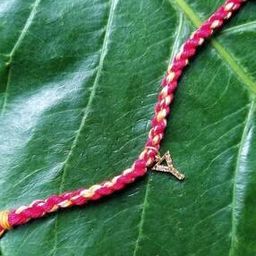 Gold-Plated Pendant Tie-Up Rakhi-53