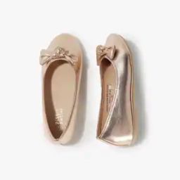 Girls Low-Top Bow Accent Ballerinas-picture-10