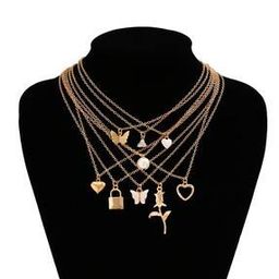Women Gold-Plated Layered Necklace-image-61