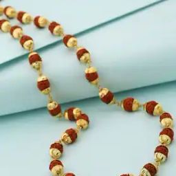 Gold-Plated Rudraksha Chain-48