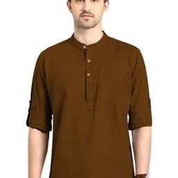 Men Mandarin Collar Short Kurta-image-61