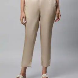 Women Straight Fit Pants with Insert Pockets-image-69
