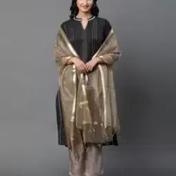 Women Banarasi Dupatta with Tassels-image-27