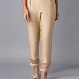 Mid-Rise Pants with Semi Elasticated Waist-20