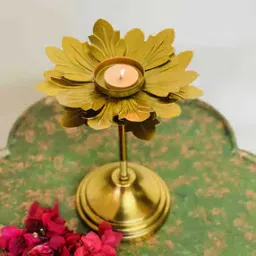 folkstorys Floral Design Tealite Candle Holder with Stand-picture-23