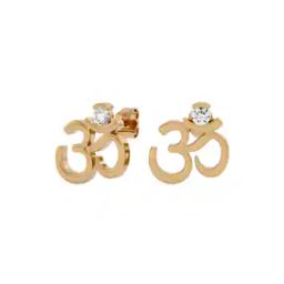 Men Om American Diamond Stud Earrings-image-3