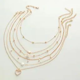 NSSK90-Set of 6 Gold-Plated Necklaces-40
