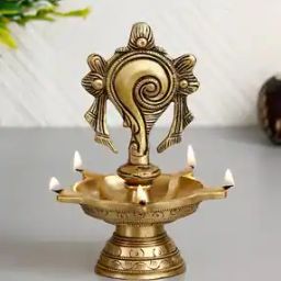 Shankha Handcrafted Brass Diya-41