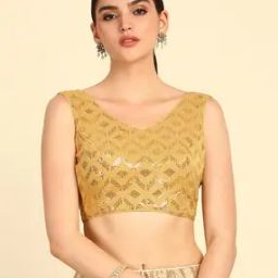Women Embroidered Back-Open Blouse-15