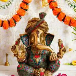 Lord Ganesha Handcrafted Brass Antique-30