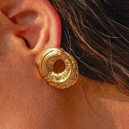 Women Gold-Plated Stud Earrings-47