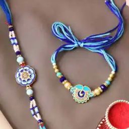 Pack of 2 Stone-Studded Rakhi-51