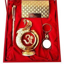 Peacock Showpiece with Pen & Card Holder-38