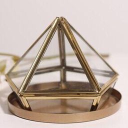 Geometric Diamond Cut Glass Planter-image-11