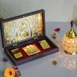 Pleated Charan Paduka Box-46