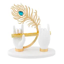 muren Lord Krishna Hands with Flute Showpiece image 1