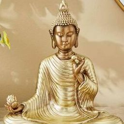 Corsica Polyresin Sitting Buddha Figurine-image-53
