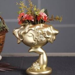 Women Figurine Metal Vase-image-28
