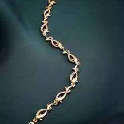 Women Gold-Plated Cubic Zirconia Link Bracelet-image-36