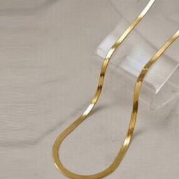 Gold-Plated Link Chain with Lobster Closure-49