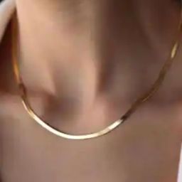 Gold-Plated Link Chain with Lobster Closure-image-0