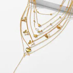 Pack of 6 Gold-Plated Necklaces-24