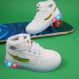 Round-Toe Sports Shoes with Lace Fastening-image-45
