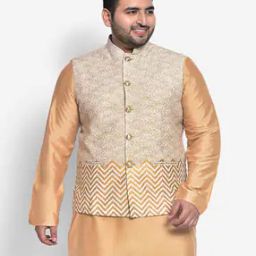 Floral Print Nehru Jacket-image-3
